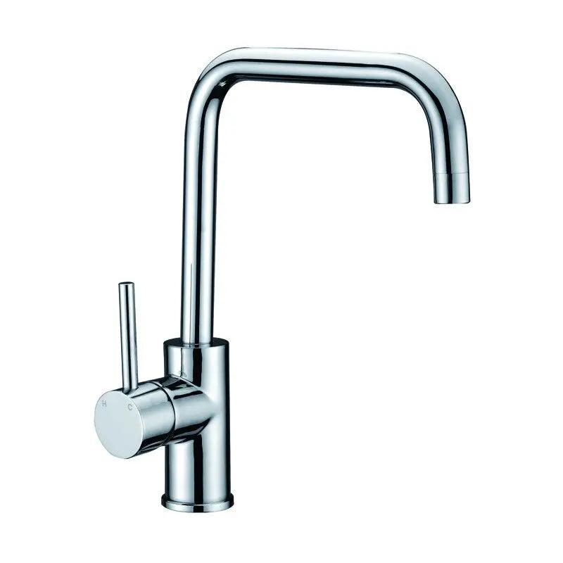 OTUS PIN HANDLE HIGH RISE SINK MIXER CHROME / MATTE BLACK FIL Kitchen Bathroom