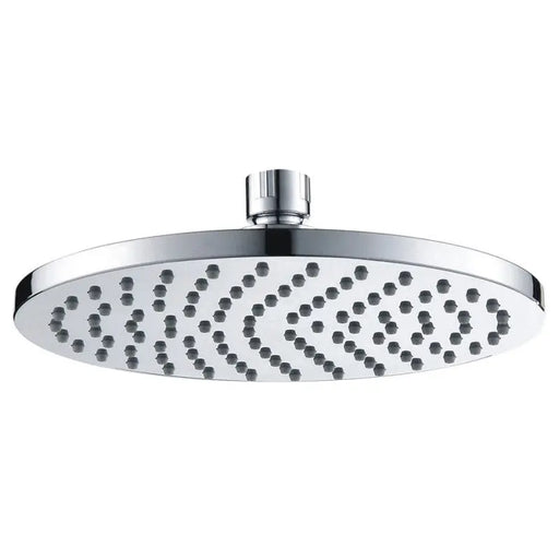 OTUS ROUND PLASTIC SHOWER HEAD 200MM CHROME FIL Kitchen Bathroom