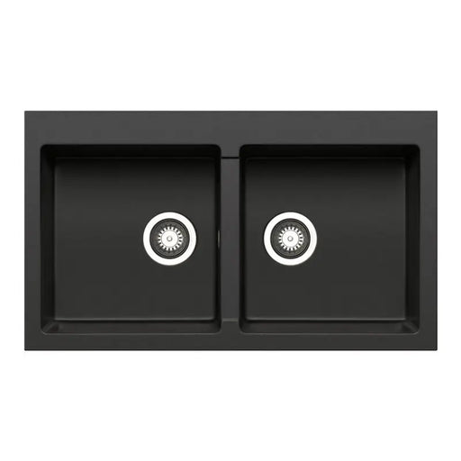 PYRAGANITE DOUBLE KITCHEN SINK CARBON BLACK FIL Kitchen Bathroom