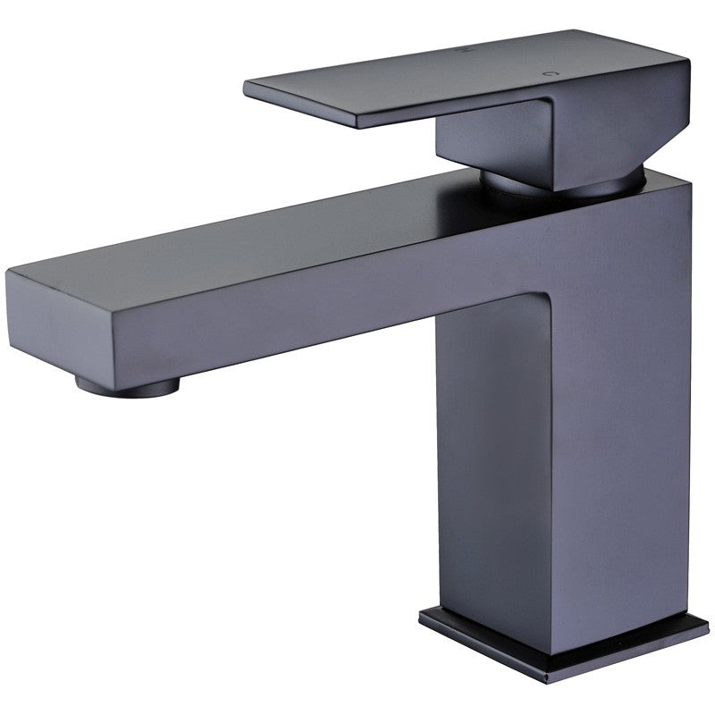 ROSA SQUARE BASIN MIXER CHROME / MATTE BLACK