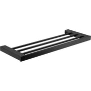 ROSA TOWEL SHELF 600MM CHROME / MATTE BLACK FIL Kitchen Bathroom