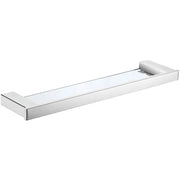 ROSA GLASS SHELF CHROME / MATTE BLACK FIL Kitchen Bathroom
