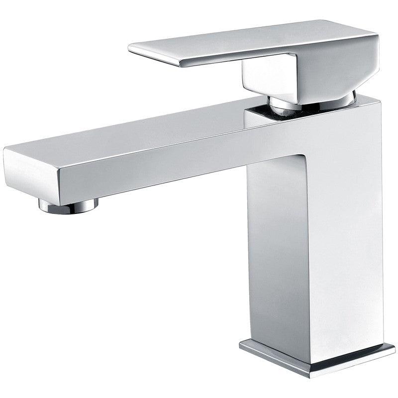 ROSA SQUARE BASIN MIXER CHROME / MATTE BLACK