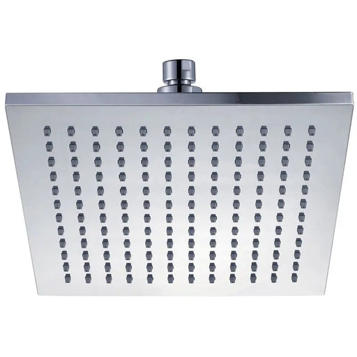 ROSA SQUARE PLASTIC SHOWER HEAD 200MM CHROME FIL Kitchen Bathroom