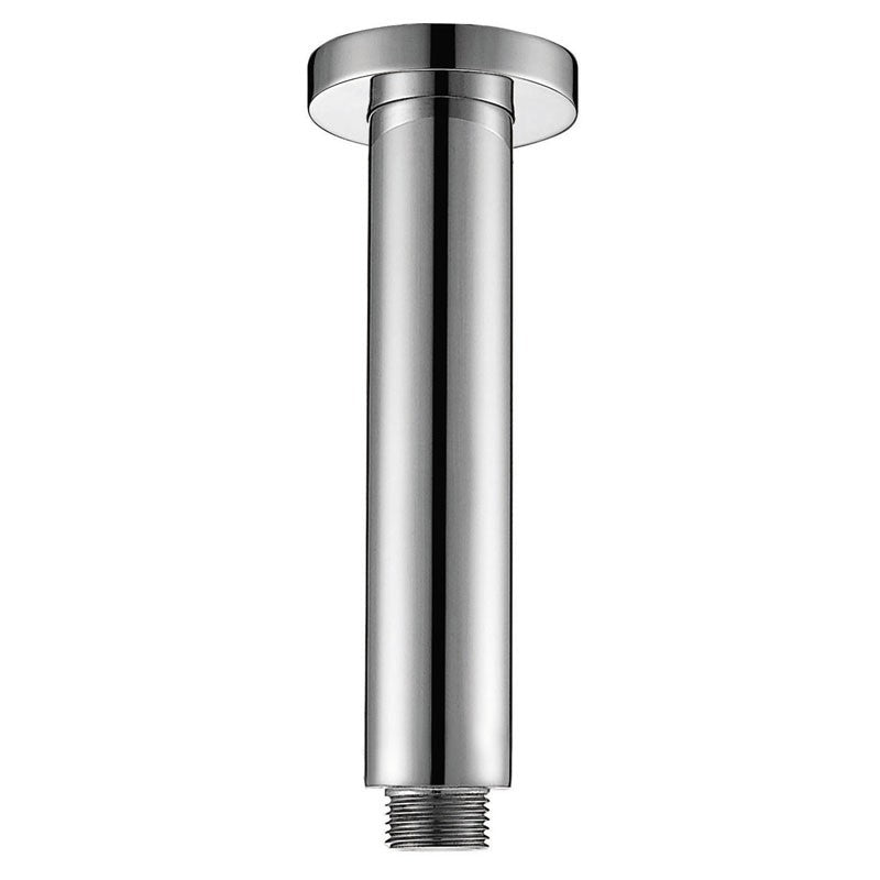 ROUND VERTICAL SHOWER ARM 100MM CHROME