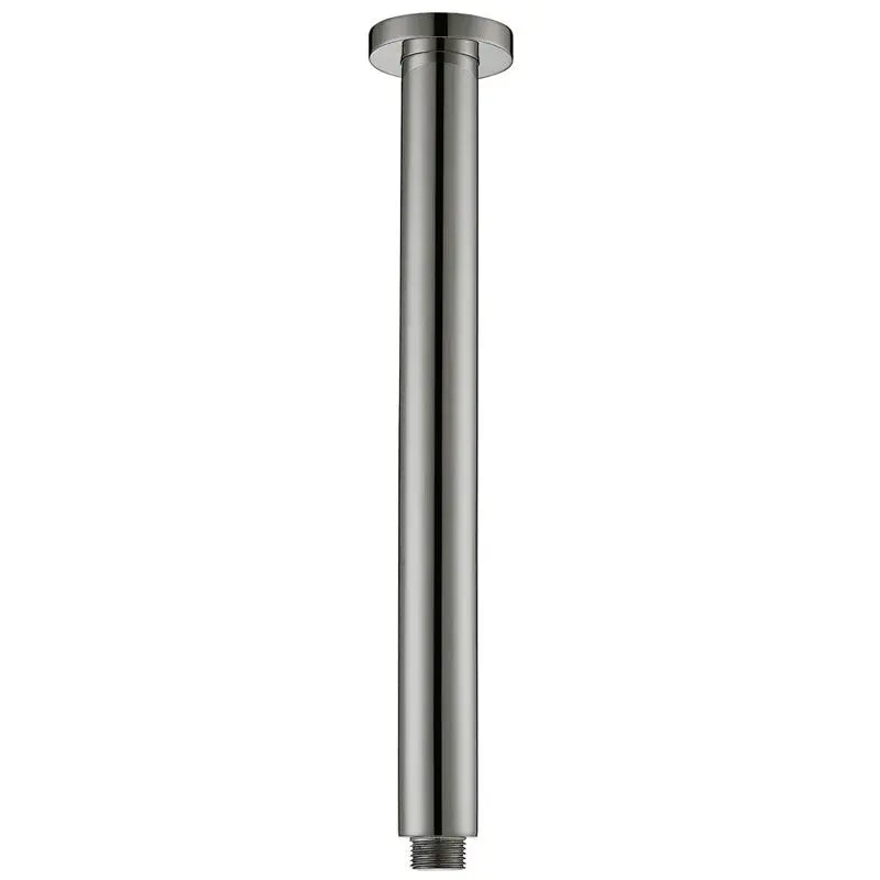 ROUND VERTICAL SHOWER ARM 300MM CHROME & COLOURED FIL Kitchen Bathroom