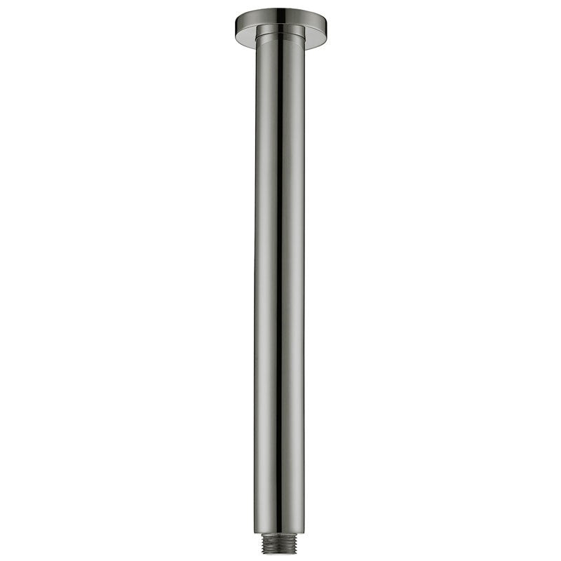 ROUND VERTICAL SHOWER ARM 300MM CHROME & COLOURED