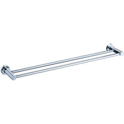 RUBY DOUBLE TOWEL 600MM CHROME FIL Kitchen Bathroom