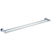 RUBY DOUBLE TOWEL 800MM CHROME FIL Kitchen Bathroom