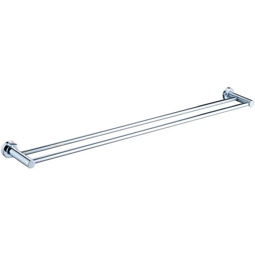RUBY DOUBLE TOWEL 800MM CHROME FIL Kitchen Bathroom