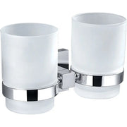 SARA DOUBLE TUMBLER HOLDER CHROME FIL Kitchen Bathroom