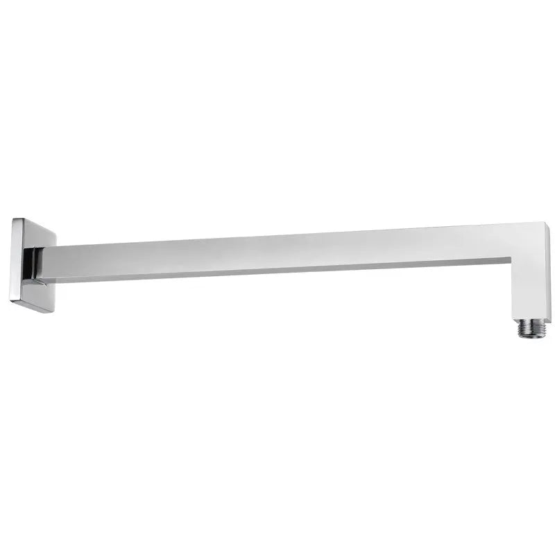 SQUARE HORIZONTAL SHOWER ARM 400MM CHROME & COLOURED FIL Kitchen Bathroom