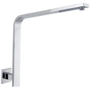 SQUARE VERTICAL L-SHAPE SHOWER ARM CHROME / MATTE BLACK FIL Kitchen Bathroom