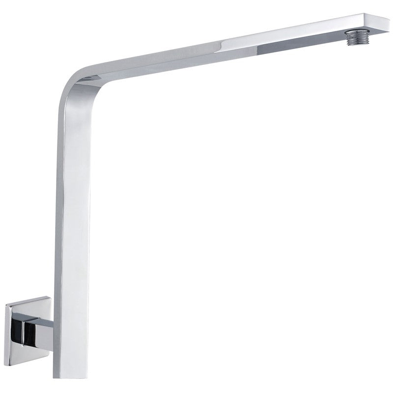 SQUARE VERTICAL L-SHAPE SHOWER ARM CHROME / MATTE BLACK