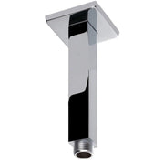 SQUARE VERTICAL SHOWER ARM 100MM CHROME FIL Kitchen Bathroom