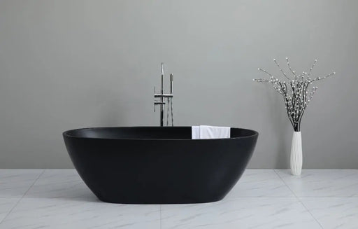 Full Matte Black Freestanding Bath PS