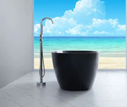 Full Matte Black Freestanding Bath PS