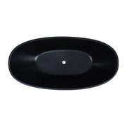 Full Matte Black Freestanding Bath PS