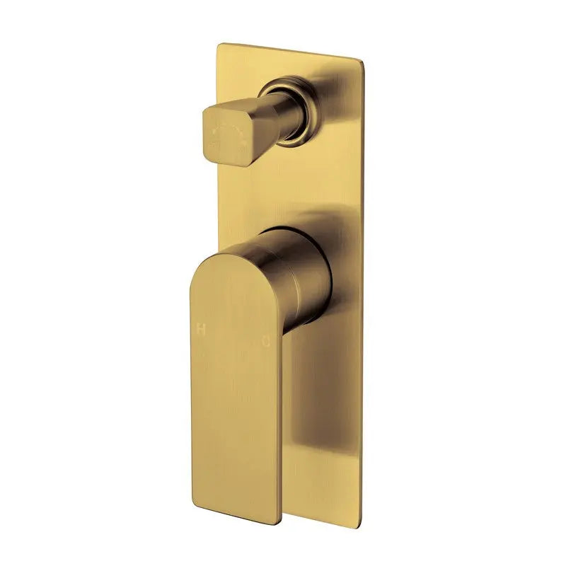 RUKI WALL MIXER WITH DIVERTER CHROME AND COLOURED FIL Kitchen Bathroom