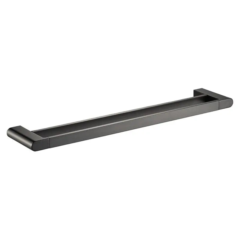 FLORES DOUBLE TOWEL RAIL 600MM CHROME & COLOURED FIL Kitchen Bathroom