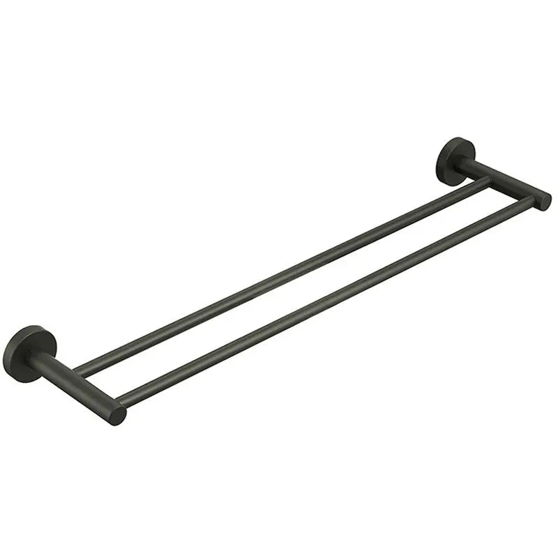 OTUS DOUBLE TOWEL RAIL 600MM CHROME & COLOURED FIL Kitchen Bathroom
