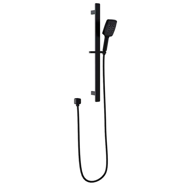 SETO SLIDING SHOWER RAIL WITH HAND SHOWER CHROME / MATTE BLACK