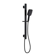 KARA SLIDING SHOWER RAIL WITH HAND SHOWER AND INTEGRATED WATER INLET CHROME / MATTE BLACK FIL Kitchen Bathroom