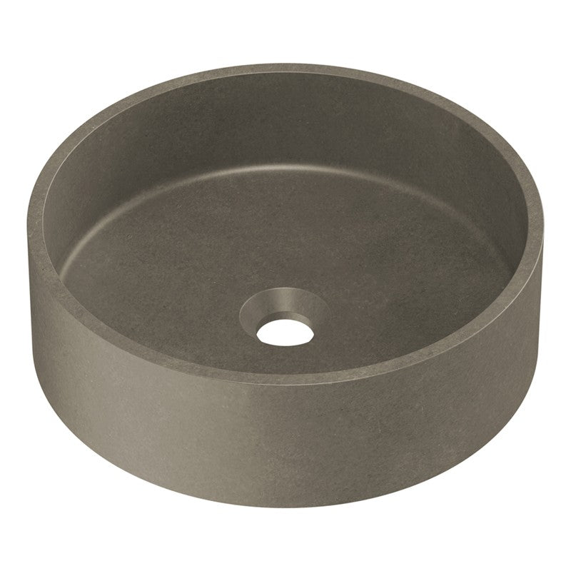 ZALE CONCRETE COUNTERTOP BASIN ROUND DARK GREY