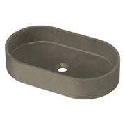 ZALE CONCRETE COUNTERTOP BASIN OVAL DARK GREY FIL Kitchen Bathroom