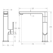 FLORES KITCHEN MIXER CHROME/MATTE BLACK/BRUSHED NICKLE FIL Kitchen Bathroom
