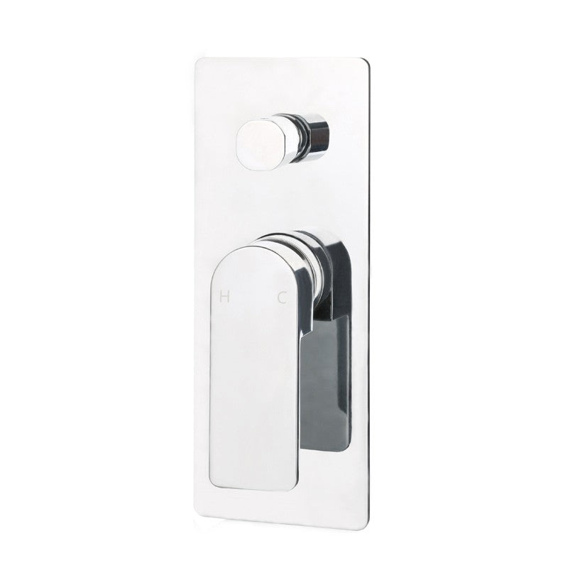 FLORES WALL MIXER WITH DIVERTER CHROME AND COLOURED