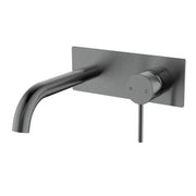 HALI WALL BASIN MIXER WITH CURVED SPOUT CHROME AND COLOURED FIL Kitchen Bathroom