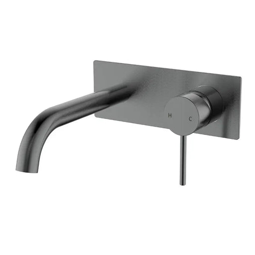 HALI WALL BASIN MIXER WITH CURVED SPOUT CHROME AND COLOURED FIL Kitchen Bathroom