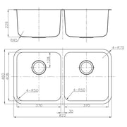 OTUS DOUBLE KITCHEN SINK FIL Kitchen Bathroom