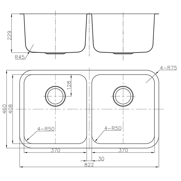 OTUS DOUBLE KITCHEN SINK