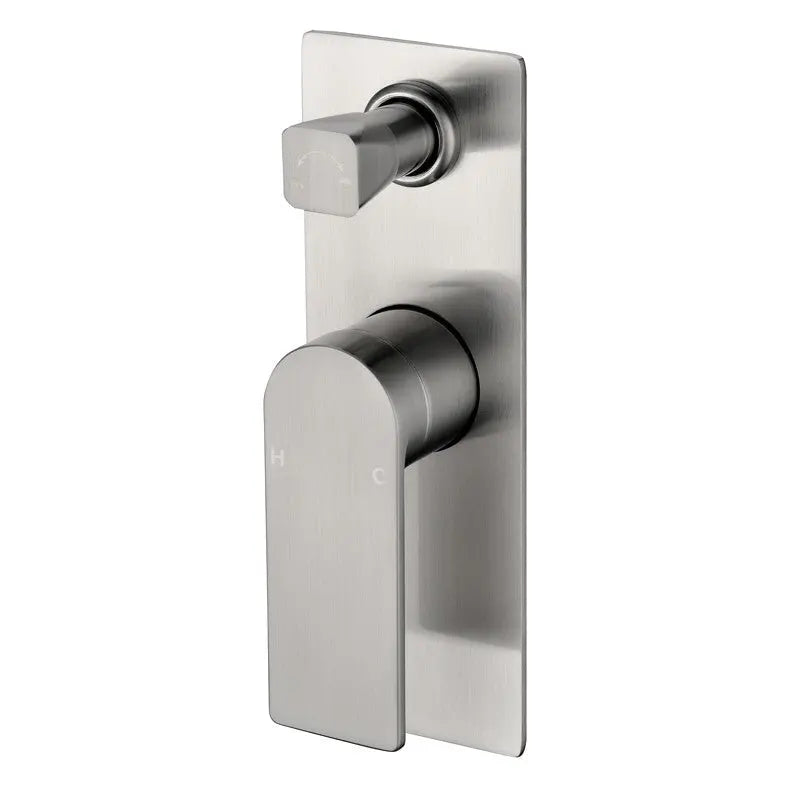 RUKI WALL MIXER WITH DIVERTER CHROME AND COLOURED FIL Kitchen Bathroom