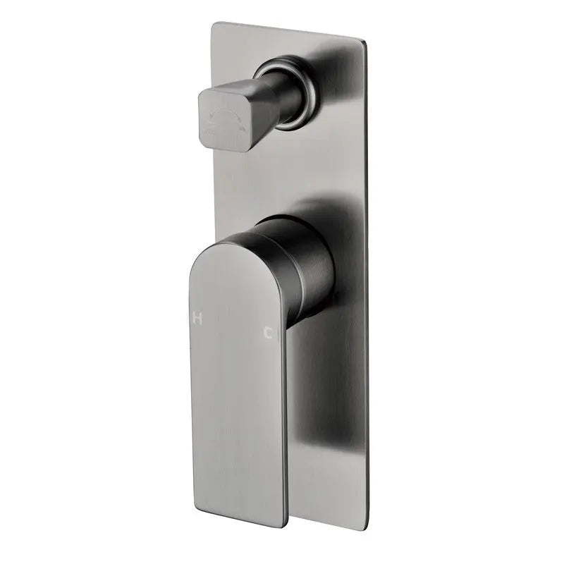 RUKI WALL MIXER WITH DIVERTER CHROME AND COLOURED FIL Kitchen Bathroom