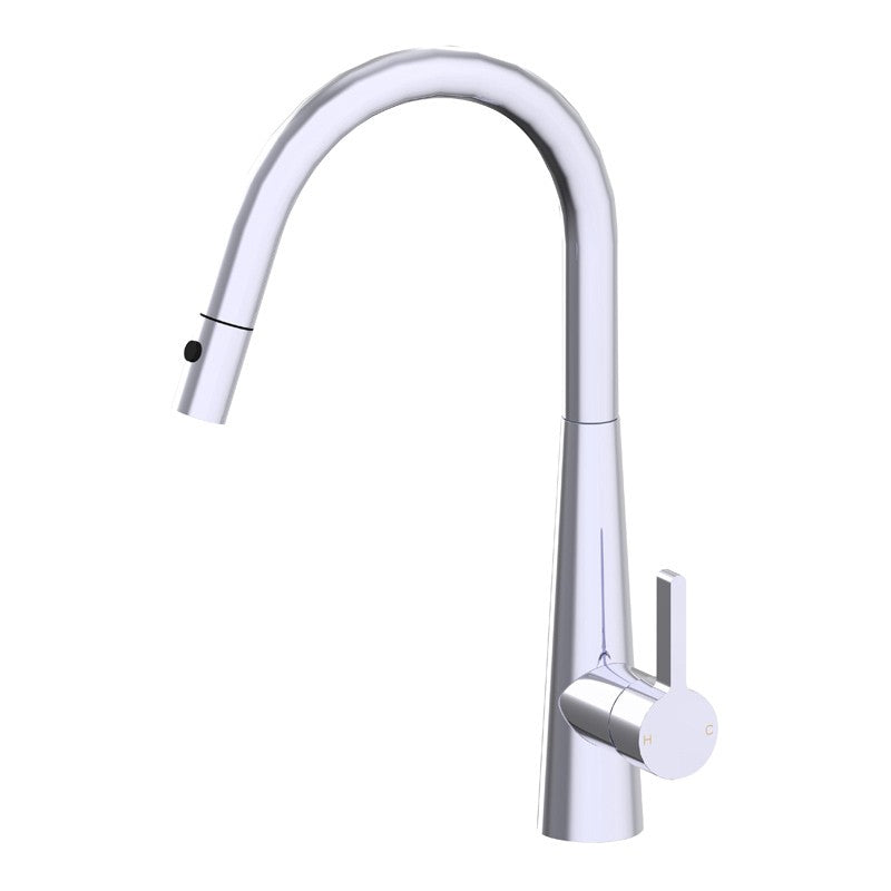 OTUS LUX PULL OUT SINK MIXER CHROME AND COLOURED