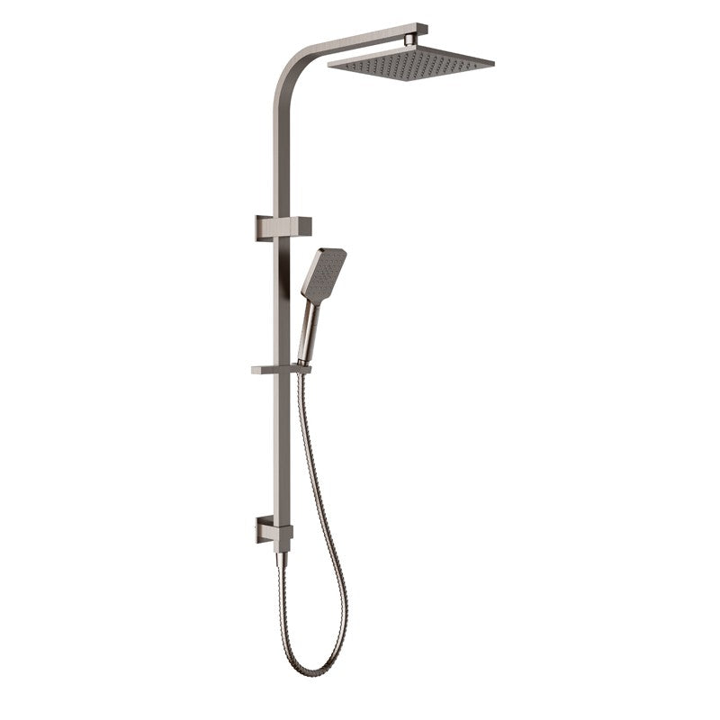 EDEN SQUARE MULTIFUNCTION SHOWER SET CHROME & COLOURED