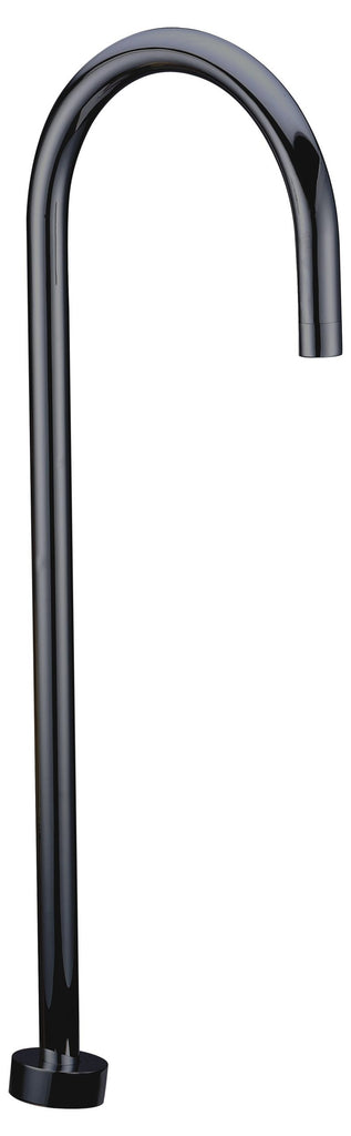 YALE ROUND FLOOR-MOUNTED BATH SPOUT CHROME AND COLOURED