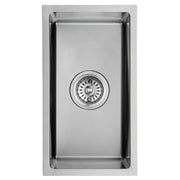 NEW CORA ABOVE/UNDERMOUNT SINGLE KITCHEN SINK STAINLESS STEEL FIL Kitchen Bathroom