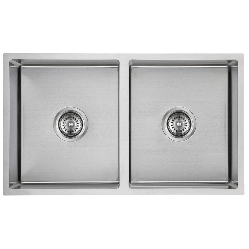 NEW CORA ABOVE/UNDERMOUNT DOUBLE KITCHEN SINK STAINLESS STEEL