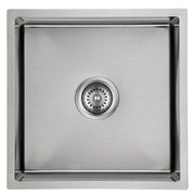 NEW CORA ABOVE/UNDERMOUNT SINGLE KITCHEN SINK STAINLESS STEEL FIL Kitchen Bathroom