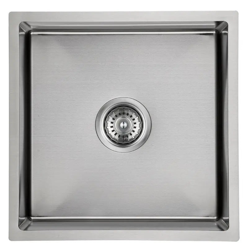NEW CORA ABOVE/UNDERMOUNT SINGLE KITCHEN SINK STAINLESS STEEL FIL Kitchen Bathroom