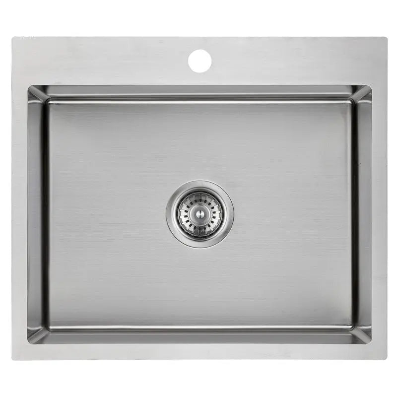 EDEN ABOVE/UNDERMOUNT SINGLE KITCHEN SINK STAINLESS STEEL FIL Kitchen Bathroom