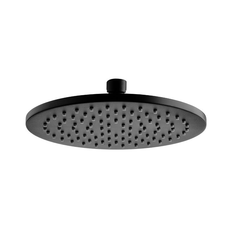 CORA ROUND BRASS SHOWER HEAD 200MM CHROME & COLOURED