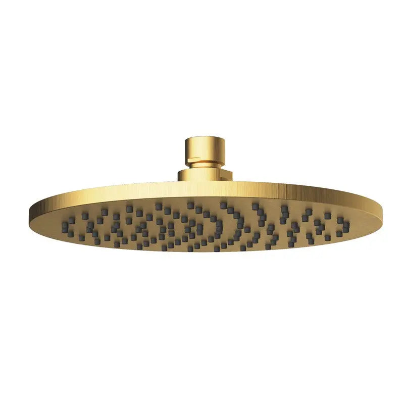 CORA ROUND BRASS SHOWER HEAD 200MM CHROME & COLOURED FIL Kitchen Bathroom
