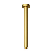 ROUND VERTICAL SHOWER ARM 300MM CHROME & COLOURED FIL Kitchen Bathroom