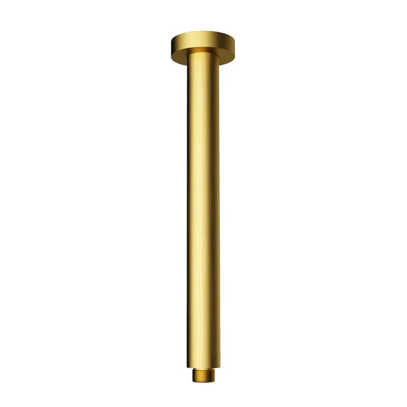 ROUND VERTICAL SHOWER ARM 300MM CHROME & COLOURED FIL Kitchen Bathroom