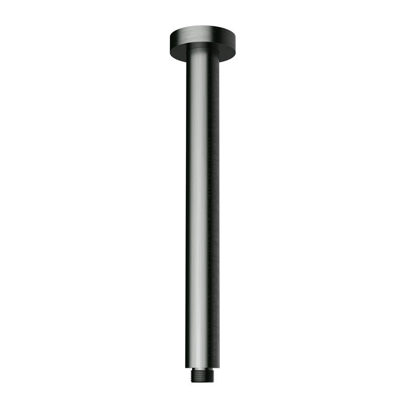 ROUND VERTICAL SHOWER ARM 300MM CHROME & COLOURED